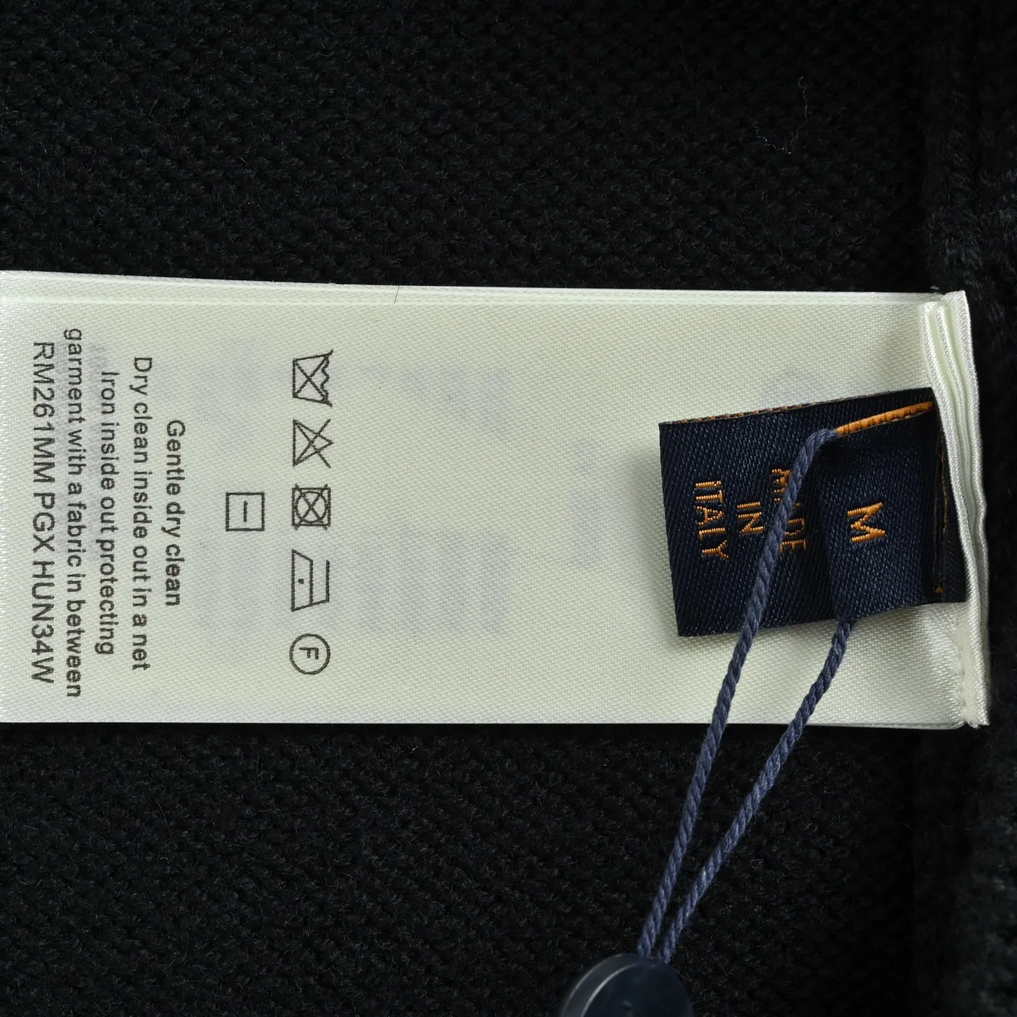 Louis Vuitton/25Fw dark embroidered jacquard sweater